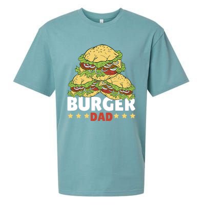 Burger Dad For Fast Food For Father's Day Gift Sueded Cloud Jersey T-Shirt