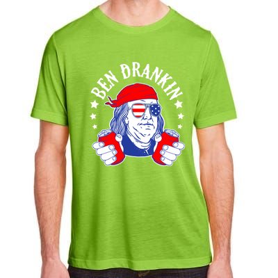 Ben Drankin Funny 4th Of July American Flag Usa Patriotic Gift Adult ChromaSoft Performance T-Shirt