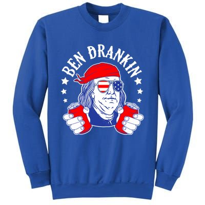 Ben Drankin Funny 4th Of July American Flag Usa Patriotic Gift Sweatshirt