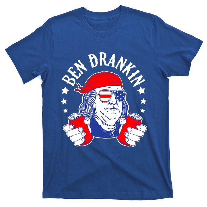 Ben Drankin Funny 4th Of July American Flag Usa Patriotic Gift T-Shirt