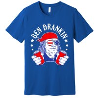 Ben Drankin Funny 4th Of July American Flag Usa Patriotic Gift Premium T-Shirt