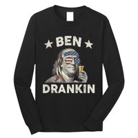 Ben Drankin Funny 4th Of July Long Sleeve Shirt