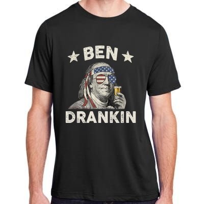 Ben Drankin Funny 4th Of July Adult ChromaSoft Performance T-Shirt