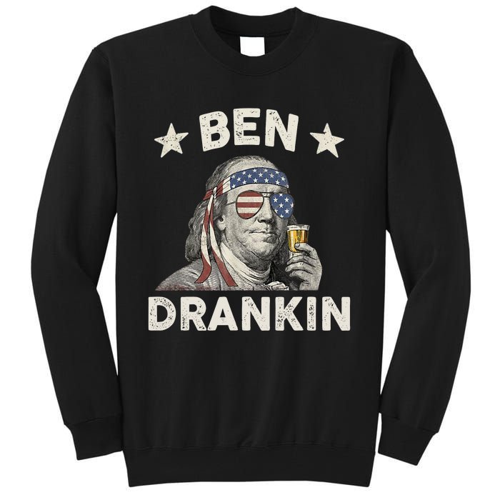 Ben Drankin Funny 4th Of July Tall Sweatshirt