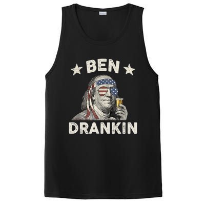 Ben Drankin Funny 4th Of July PosiCharge Competitor Tank