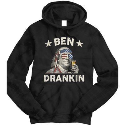 Ben Drankin Funny 4th Of July Tie Dye Hoodie