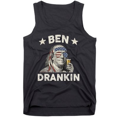 Ben Drankin Funny 4th Of July Tank Top