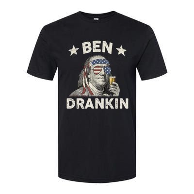 Ben Drankin Funny 4th Of July Softstyle CVC T-Shirt