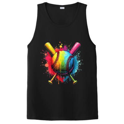 Baseball Drip For Home Plate Ice Color Drip Sport PosiCharge Competitor Tank