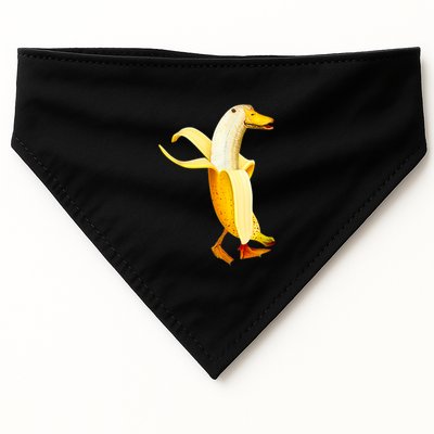 Banana Duck. Funny Anthropomorphic Fruit Animals USA-Made Doggie Bandana