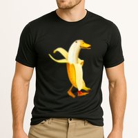 Banana Duck. Funny Anthropomorphic Fruit Animals Cooling Performance Crew T-Shirt