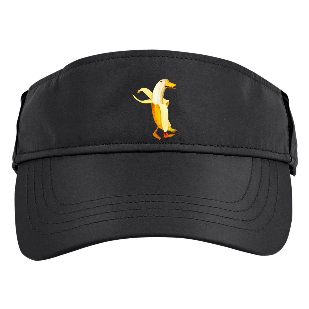 Banana Duck. Funny Anthropomorphic Fruit Animals Adult Drive Performance Visor