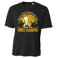 Bigfoot Dirt Fishing Metal Detecting Funny Metal Detecto Cooling Performance Crew T-Shirt