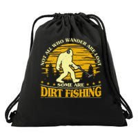 Bigfoot Dirt Fishing Metal Detecting Funny Metal Detecto Drawstring Bag