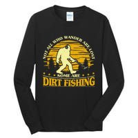 Bigfoot Dirt Fishing Metal Detecting Funny Metal Detecto Tall Long Sleeve T-Shirt