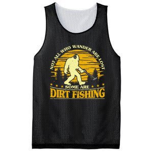 Bigfoot Dirt Fishing Metal Detecting Funny Metal Detecto Mesh Reversible Basketball Jersey Tank