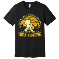 Bigfoot Dirt Fishing Metal Detecting Funny Metal Detecto Premium T-Shirt