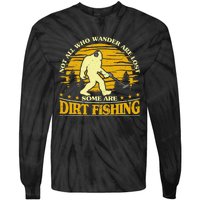 Bigfoot Dirt Fishing Metal Detecting Funny Metal Detecto Tie-Dye Long Sleeve Shirt