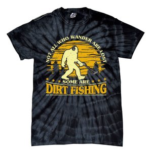 Bigfoot Dirt Fishing Metal Detecting Funny Metal Detecto Tie-Dye T-Shirt