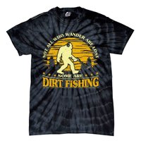 Bigfoot Dirt Fishing Metal Detecting Funny Metal Detecto Tie-Dye T-Shirt