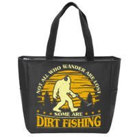 Bigfoot Dirt Fishing Metal Detecting Funny Metal Detecto Zip Tote Bag