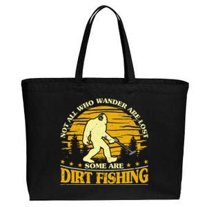 Bigfoot Dirt Fishing Metal Detecting Funny Metal Detecto Cotton Canvas Jumbo Tote