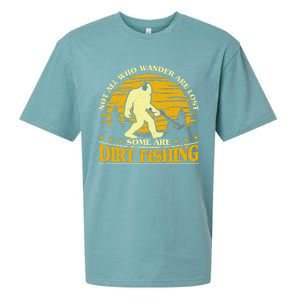 Bigfoot Dirt Fishing Metal Detecting Funny Metal Detecto Sueded Cloud Jersey T-Shirt