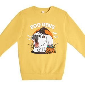 Boo Deng Funny Moo Deng Hallowee Premium Crewneck Sweatshirt