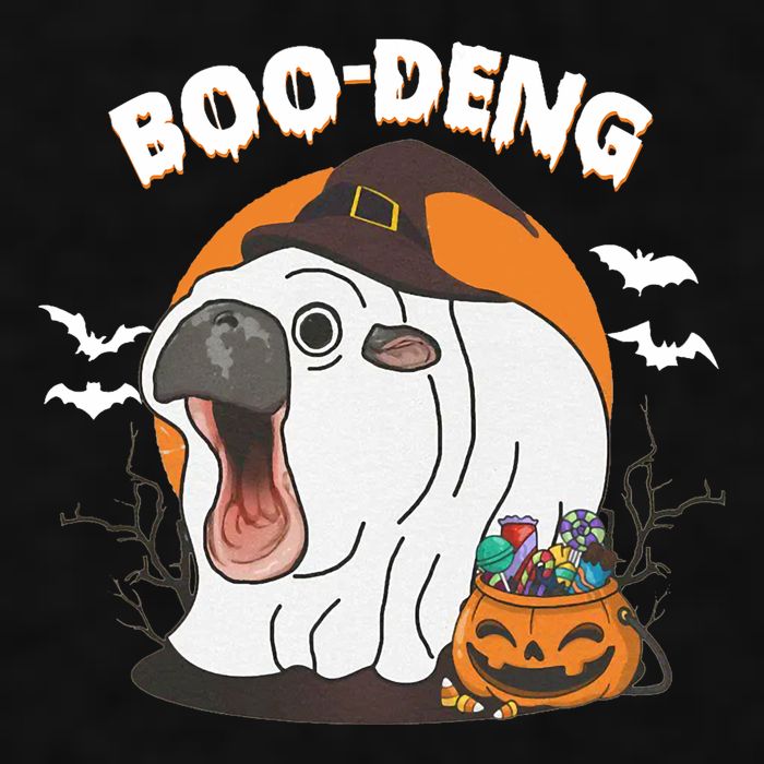 Boo Deng Funny Moo Deng Hallowee Ladies PosiCharge Tri-Blend Wicking Tank