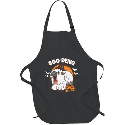 Boo Deng Funny Moo Deng Hallowee Full-Length Apron With Pockets