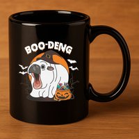 Boo Deng Funny Moo Deng Hallowee 11oz C Handle Ceramic Mug