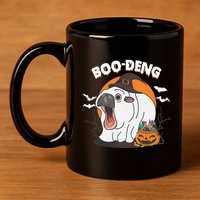 Boo Deng Funny Moo Deng Hallowee 11oz C Handle Ceramic Mug