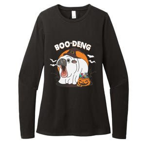 Boo Deng Funny Moo Deng Hallowee Womens CVC Long Sleeve Shirt