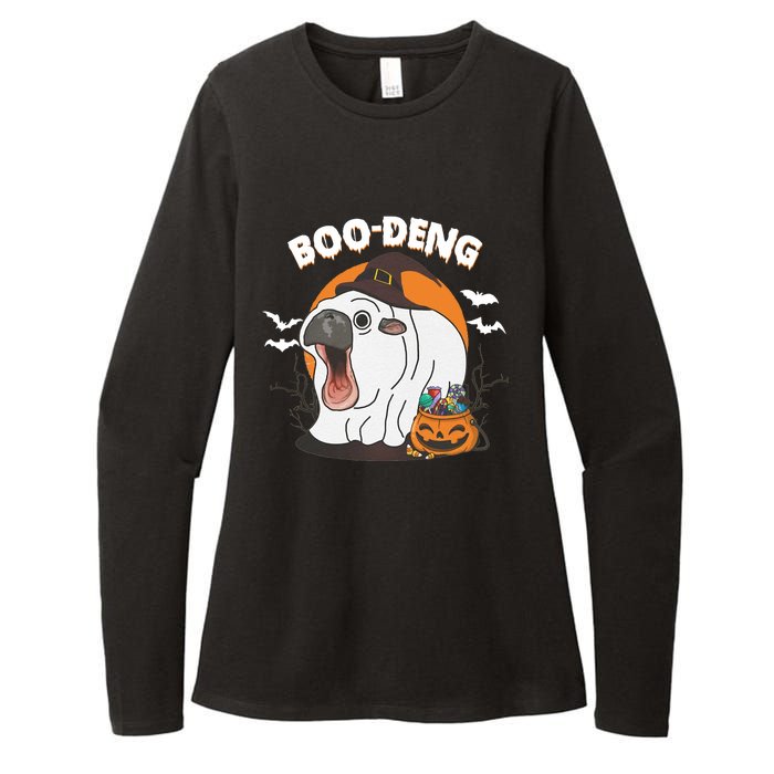 Boo Deng Funny Moo Deng Hallowee Womens CVC Long Sleeve Shirt