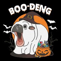 Boo Deng Funny Moo Deng Hallowee Flat Bill Trucker Hat