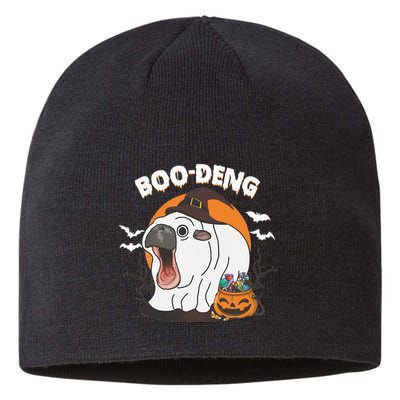 Boo Deng Funny Moo Deng Hallowee Sustainable Beanie