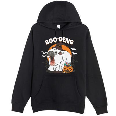 Boo Deng Funny Moo Deng Hallowee Premium Pullover Hoodie