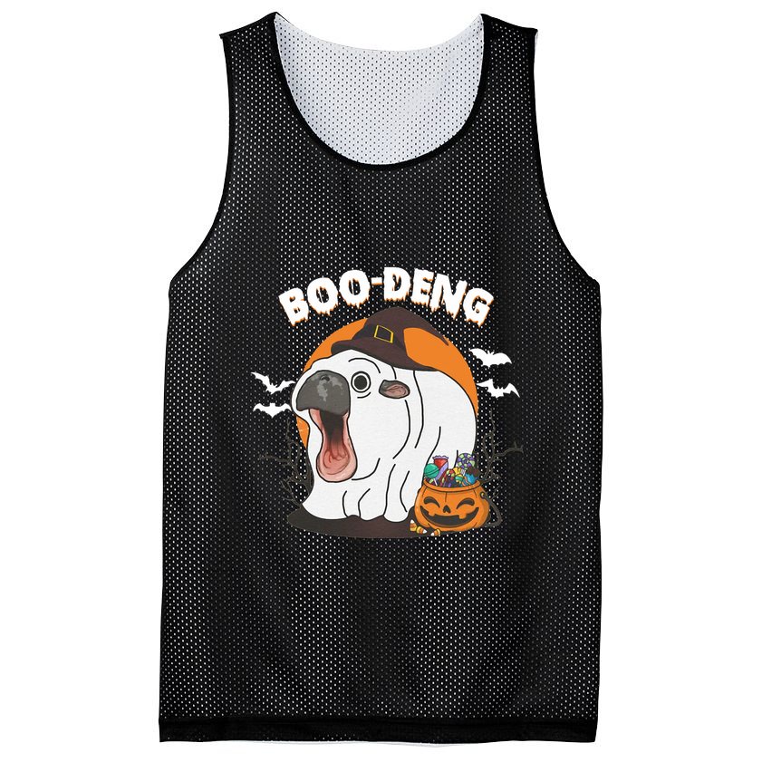 Boo Deng Funny Moo Deng Hallowee Mesh Reversible Basketball Jersey Tank