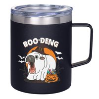 Boo Deng Funny Moo Deng Hallowee 12oz Stainless Steel Coffee Mug