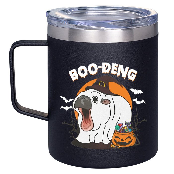 Boo Deng Funny Moo Deng Hallowee 12oz Stainless Steel Coffee Mug