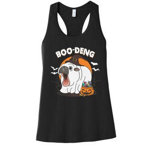 Boo Deng Funny Moo Deng Hallowee Women's Racerback Tank