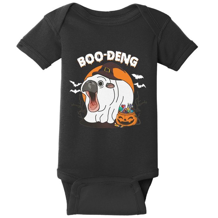 Boo Deng Funny Moo Deng Hallowee Baby Bodysuit