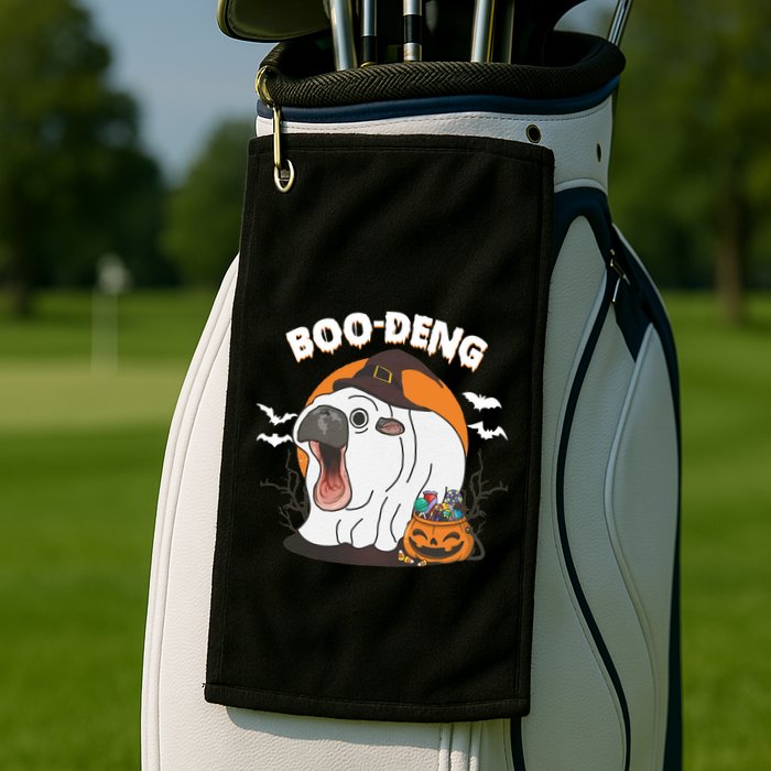 Boo Deng Funny Moo Deng Hallowee Golf Towel