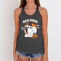 Boo Deng Funny Moo Deng Hallowee Women's Knotted Racerback Tank