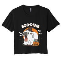 Boo Deng Funny Moo Deng Hallowee Crop Top