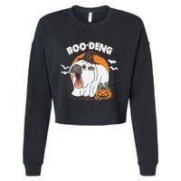 Boo Deng Funny Moo Deng Hallowee Cropped Pullover Crew