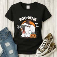 Boo Deng Funny Moo Deng Hallowee Womens T-Shirt