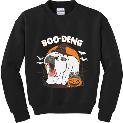 Boo Deng Funny Moo Deng Hallowee Kids Sweatshirt