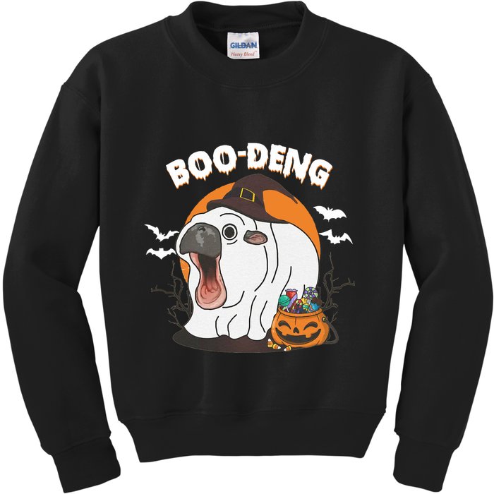 Boo Deng Funny Moo Deng Hallowee Kids Sweatshirt