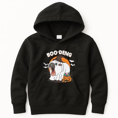 Boo Deng Funny Moo Deng Hallowee Kids Hoodie